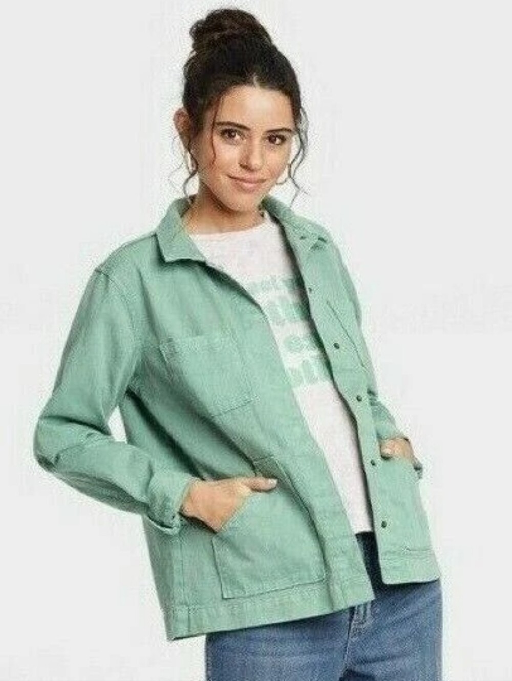 Universal Thread Denim Chore Coat - Picture 2 of 7